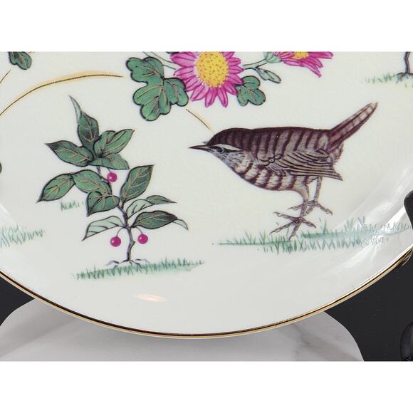 Satsuma Jenni Wren Harvest Morning Wild Chamomile Plate Wall Decor 7 1/2" Japan - Picture 9 of 14